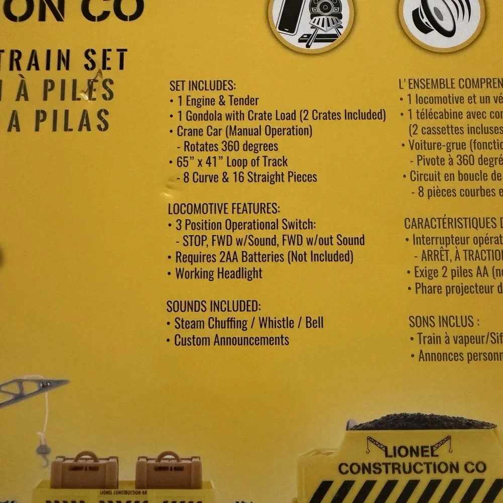 LIONEL‎ - Lionel Construction Battery Operated Mini Train Set (712066)